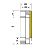 Élément 25 cm conduit double paroi isolé Edilinox - Diamètre 100 mm