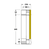 Elément 50 cm conduit double paroi isolé Edilinox - Diamètre 150 mm