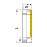 Elément 50 cm conduit double paroi isolé Edilinox - Diamètre 150 mm