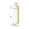 Élément 100 cm conduit double paroi isolé Edilinox - Diamètre 130 mm