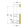 Élément réglable 26 à 39 cm conduit double isolé Edilinox - Diamètre 150 mm