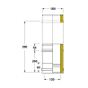 Élément réglable 26 à 39 cm conduit double isolé Edilinox - Diamètre 150 mm
