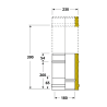 Élément réglable 26 à 39 cm conduit double isolé Edilinox - Diamètre 150 mm