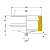 Tampon purge conduit double paroi isolé Edilinox - Diamètre 100 mm