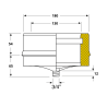 Tampon purge conduit double paroi isolé Edilinox - Diamètre 130 mm