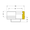 Tampon conduit double paroi isolé Edilinox - Diamètre 80 mm