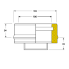 Tampon conduit double paroi isolé Edilinox - Diamètre 100 mm