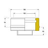 Tampon conduit double paroi isolé Edilinox - Diamètre 130 mm