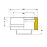 Tampon conduit double paroi isolé Edilinox - Diamètre 150 mm