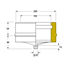 Tampon purge conduit double paroi isolé Edilinox - Diamètre 150 mm