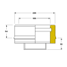 Tampon conduit double paroi isolé Edilinox - Diamètre 180 mm
