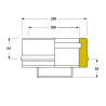Tampon conduit double paroi isolé Edilinox - Diamètre 200 mm
