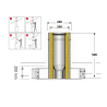 Élément finition 50 cm conduit double paroi isolé Edilinox - Diamètre 150 mm