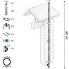 Kit conduit double paroi isolé vertical extérieur Ediliso25 Edilinox