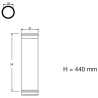Tuyau élément droit 50 cm inox diam. 150 mm Edilinox