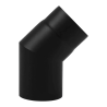 Coude 45° émaillé noir mat Edilinox