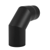 Coude 90° émaillé noir mat Edilinox