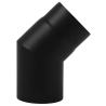 Coude 45° émaillé noir mat Edilinox