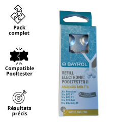 Trousse d'analyse TAC pour piscine BAYROL