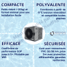 Pack Pompe à chaleur Piscine Poolex Nano réversible 4 kW+By pass+3 mètres tuyau+Chlore 5 fonctions Bayrol+Diffuseur produit