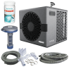 Pack Pompe à chaleur Piscine Poolex Nano réversible 3 kW+By pass+3 mètres tuyau+Chlore 5 fonctions Bayrol+Diffuseur produit