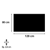 Plaque de protection murale horizontale acier Zormel 120 x 81 cm Edilinox
