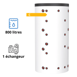 Ballon Tampon Thermador 800 Litres + Echangeur