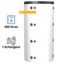 Ballon tampon Thermador 500 Litres + échangeur