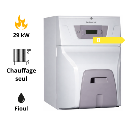 Chaudière Fioul / Gaz Essencio Econox CFU 29 avec brûleur fioul De Dietrich