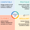 Corps équerre avec filetage thermostatisable Laiton chromé Thermador