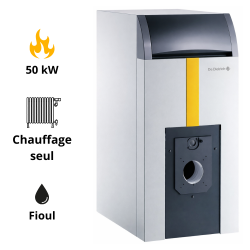 Chaudière fioul/gaz De Dietrich à équiper d'un brûleur fioul/gaz soufflé GT 224 B 50kW