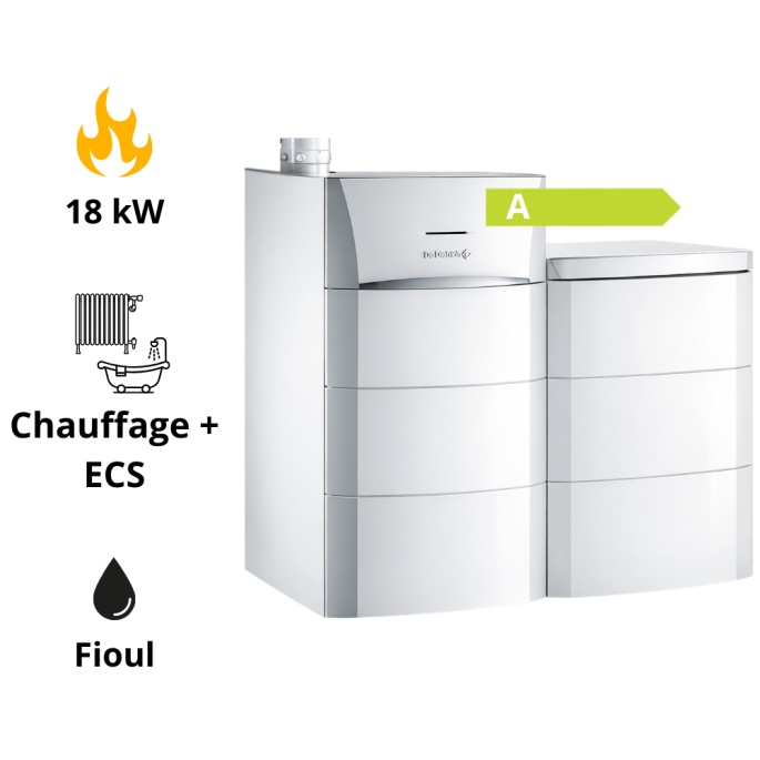 Chaudière fioul à condensation Modulens O AFC-S B De Dietrich Chauffage + ECS