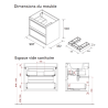 Ensemble meuble 2 tiroirs ATTILA Salgar
