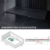 Receveur de douche 120 x 90 cm Noir 35 mm CUSTOM NOVELLINI