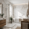 Ensemble Mitigeur lavabo + Colonne de douche + Mitigeur Bain + Support douchette Chromé