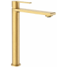 Ensemble mitigeur lavabo réhaussé + Colonne de douche - Couleur Or brossé
