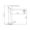 Ensemble mitigeur lavabo + Colonne de douche - Couleur Noir mat