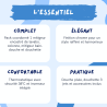Mitigeur lavabo + Bonde sans trop plein + Colonne de douche + Mitigeur Bain + Support douchette Chrome