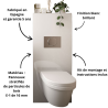 Habillage bâti support WC Unit - Blanc brillant
