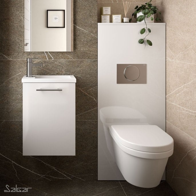 Habillage bâti support WC Unit - Blanc brillant