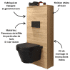 Habillage bâti support WC Unit - Chêne africain