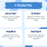 Habillage bâti support WC Unit - Blanc brillant