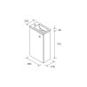 Meuble lave mains - Vert mat