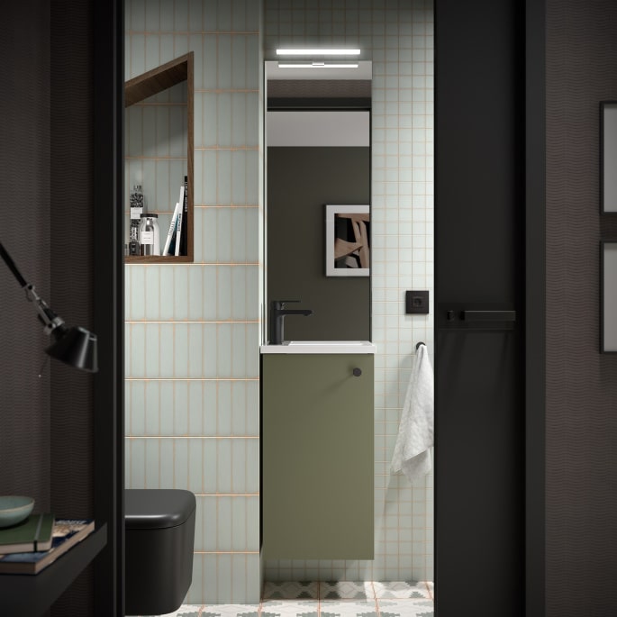 Meuble lave mains - Vert mat