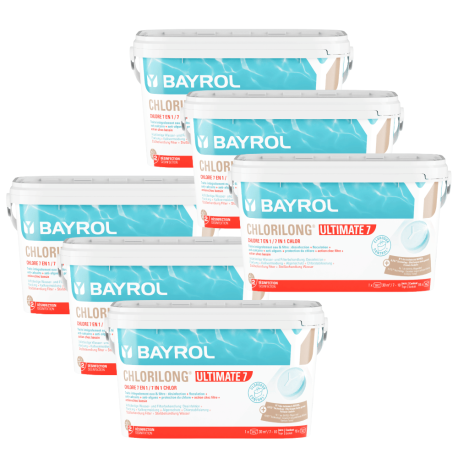Pack Chlorilong Ultimate 7 Galet de chlore 4,8 kg Bayrol