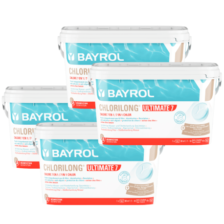 Pack Chlorilong Ultimate 7 Galet de chlore 4,8 kg Bayrol