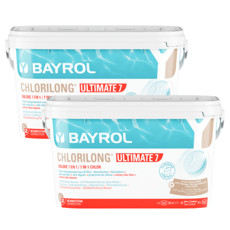 Pack Chlorilong Ultimate 7 Galet de chlore 4,8 kg Bayrol