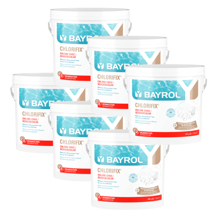 Pack Chlorifix Micro-billes 5 kg Chlore choc Bayrol