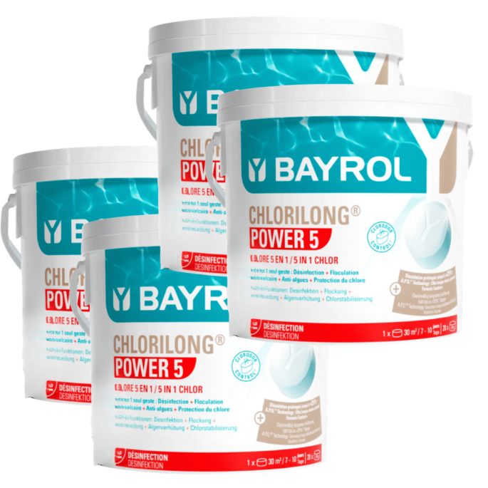 Pack Chlorilong 5 Fonctions / Power 5 - 5 kg Bayrol