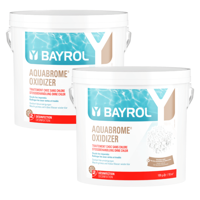 Pack de 2 Brome choc Aquabrome Regenerator / Oxidizer 5kg BAYROL